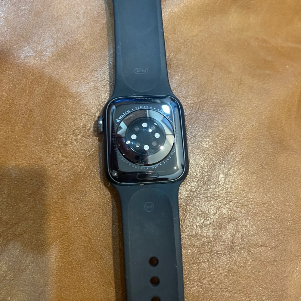 Apple Watch Series 6, 40mm Space Gray with Black Band